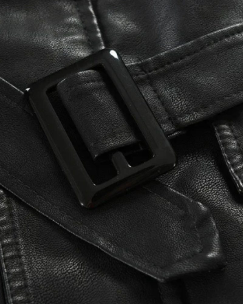 FRANCESC | Chaqueta larga de cuero