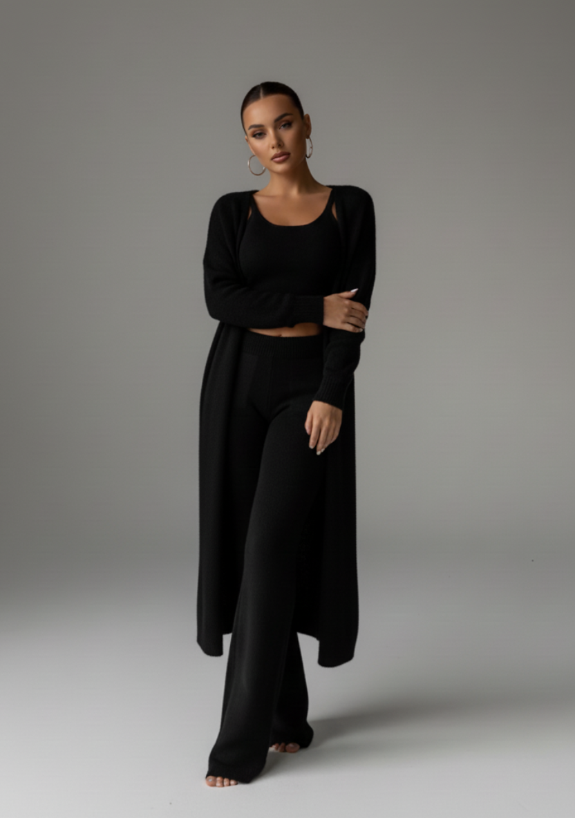 Conjunto de casa de tres piezas de tela suave