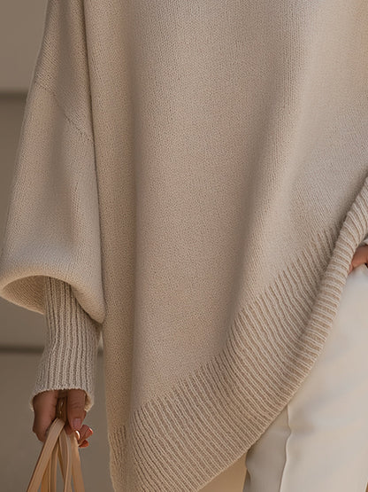 YURI | Suéter poncho oversize de punto
