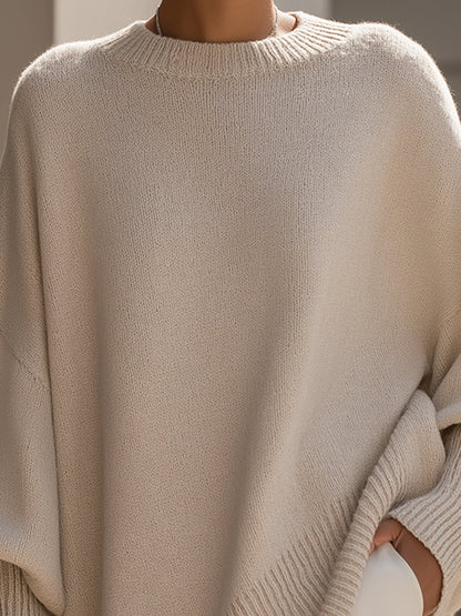 YURI | Suéter poncho oversize de punto