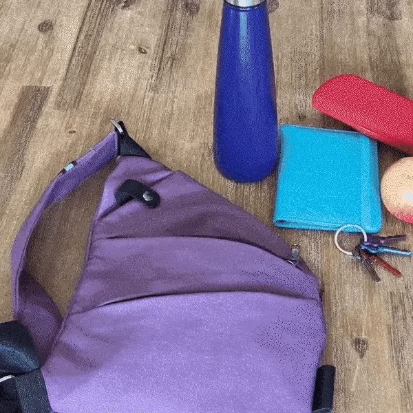 PasoSeguro™ Bolso cruzado antirrobo multifuncional