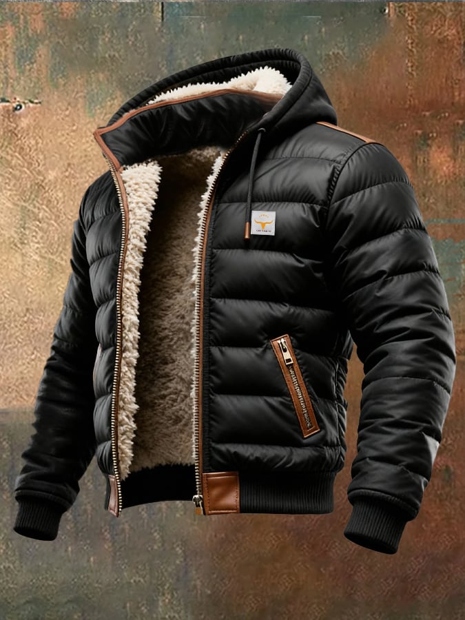 VERA LUCENTI | CHAQUETA ACOLCHADA SHERPA NEGRA