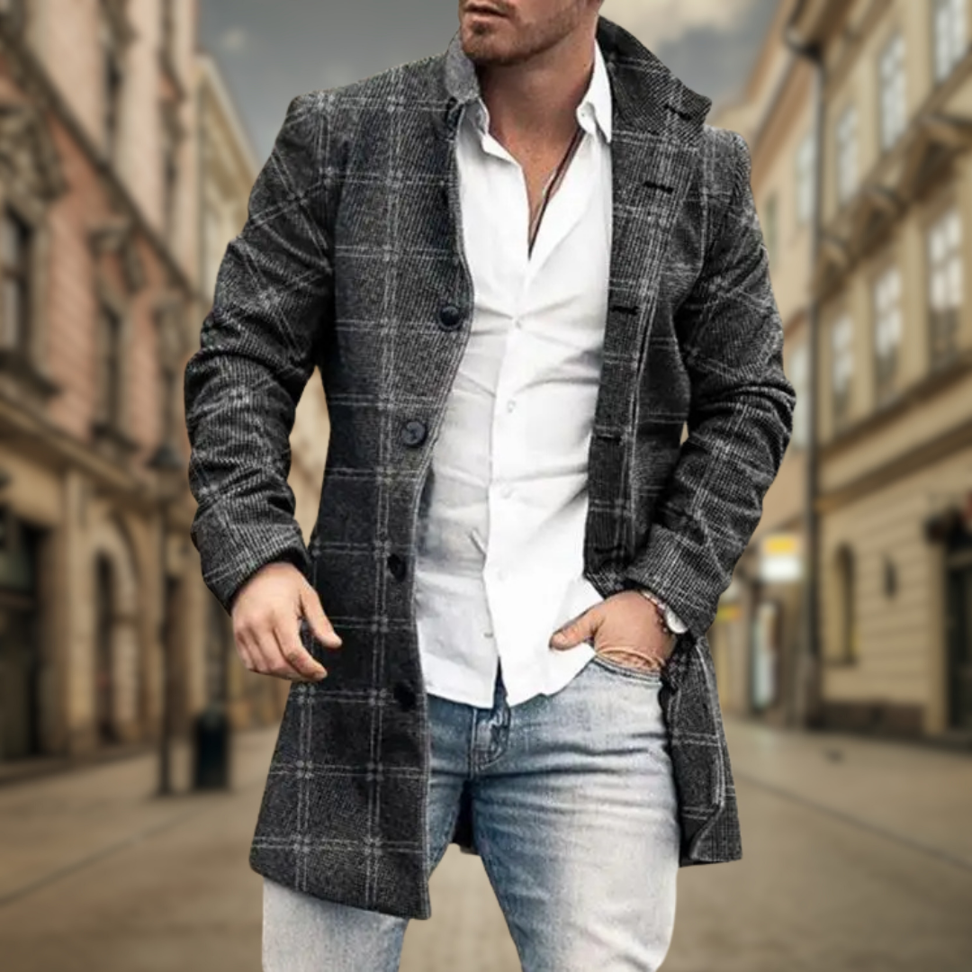 Adrián | Abrigo Largo Elegante