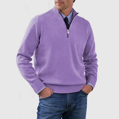 Leo - Jersey Cálido y Moderno Con Media Cremallera