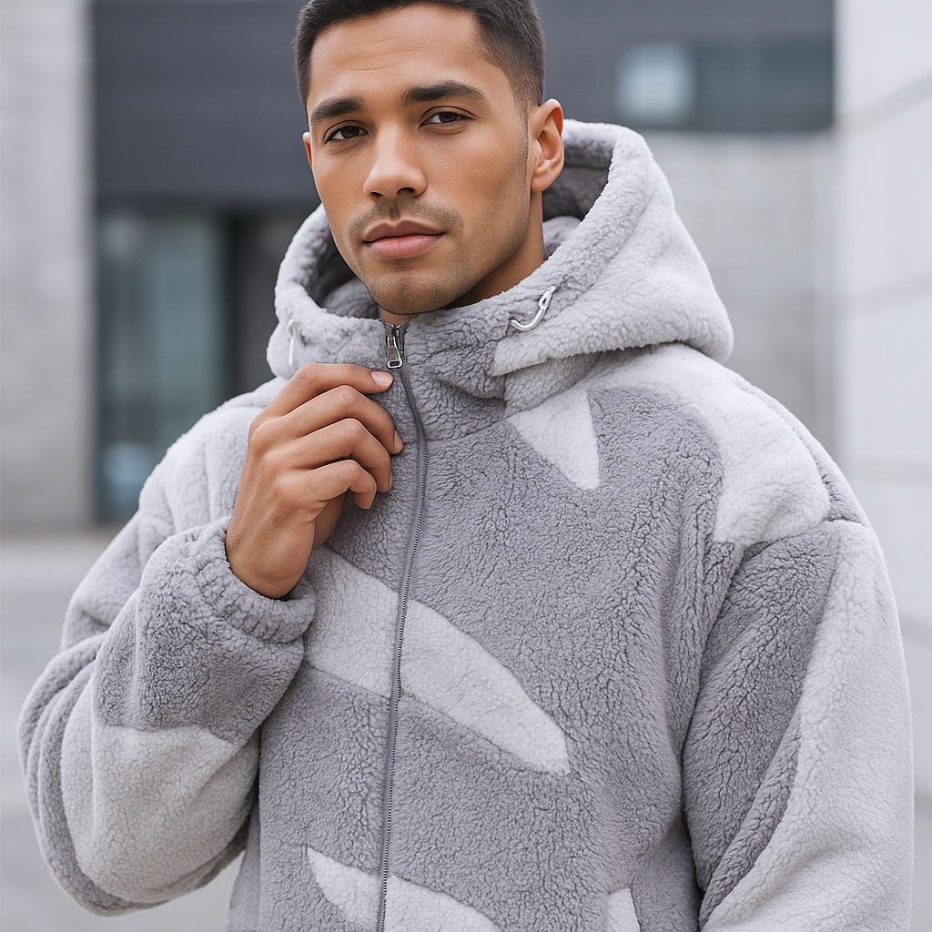 Chaqueta para hombre de textura afelpada - Daren