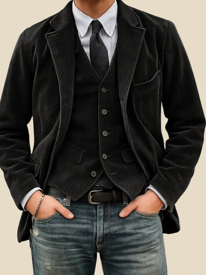 Tommy – Conjunto de 2 piezas: Blazer & Chaleco