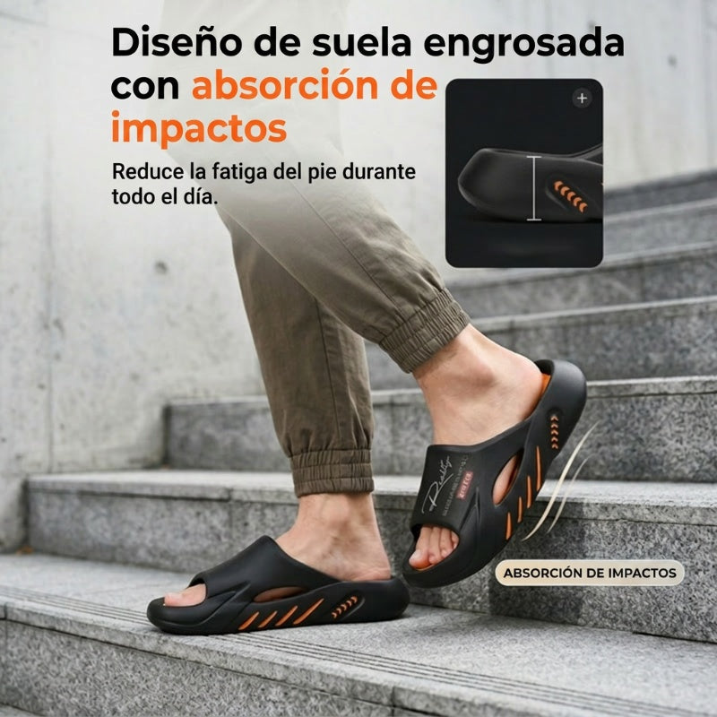 Sandalias tipo nube de suela gruesa antideslizante (UNISEX)