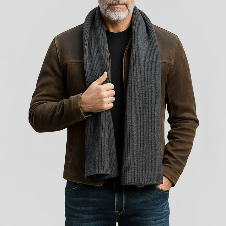 Chaqueta de Ante Solapa