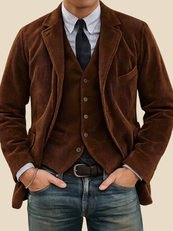 Tommy – Conjunto de 2 piezas: Blazer & Chaleco