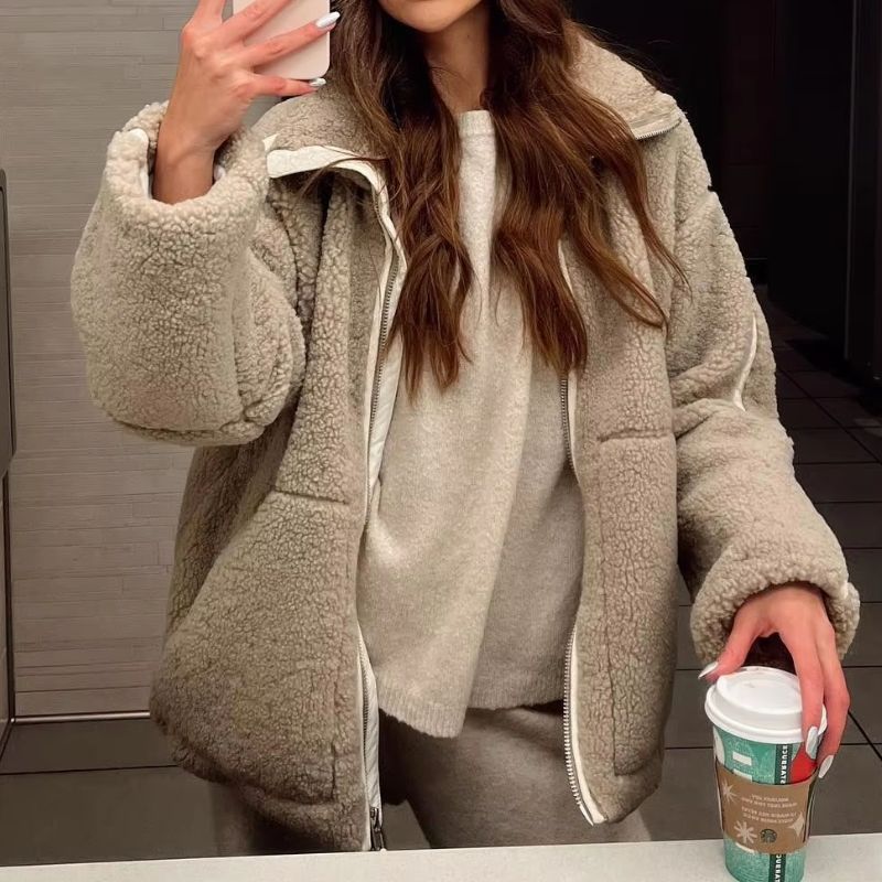 Lina™ | Chaqueta Borreguito Minimal