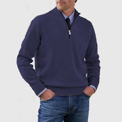Leo - Jersey Cálido y Moderno Con Media Cremallera