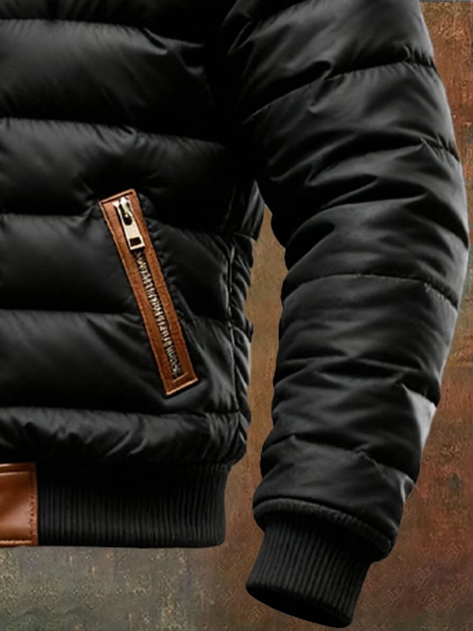VERA LUCENTI | CHAQUETA ACOLCHADA SHERPA NEGRA