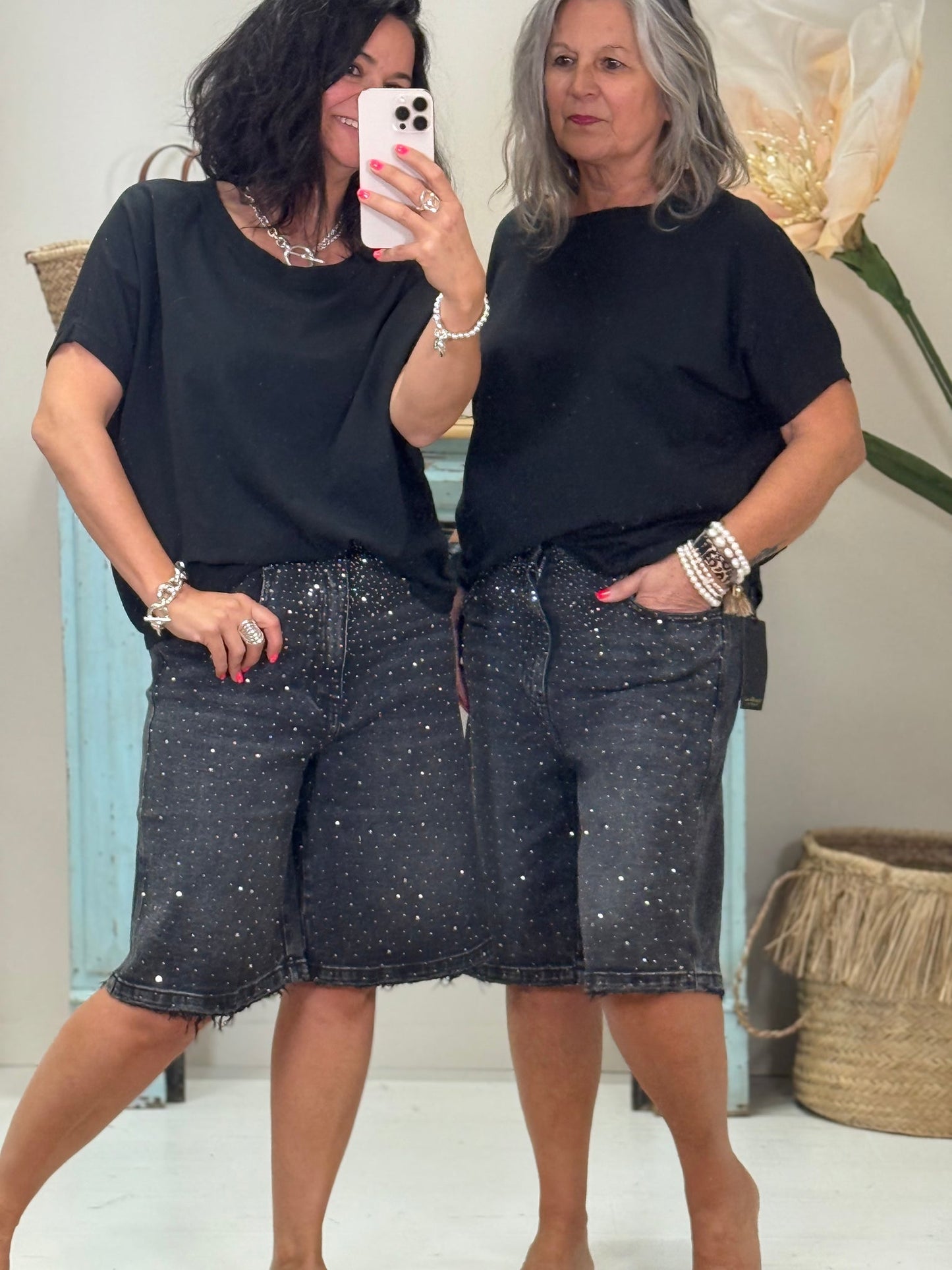Bermuda Rhinestone Short Brillante