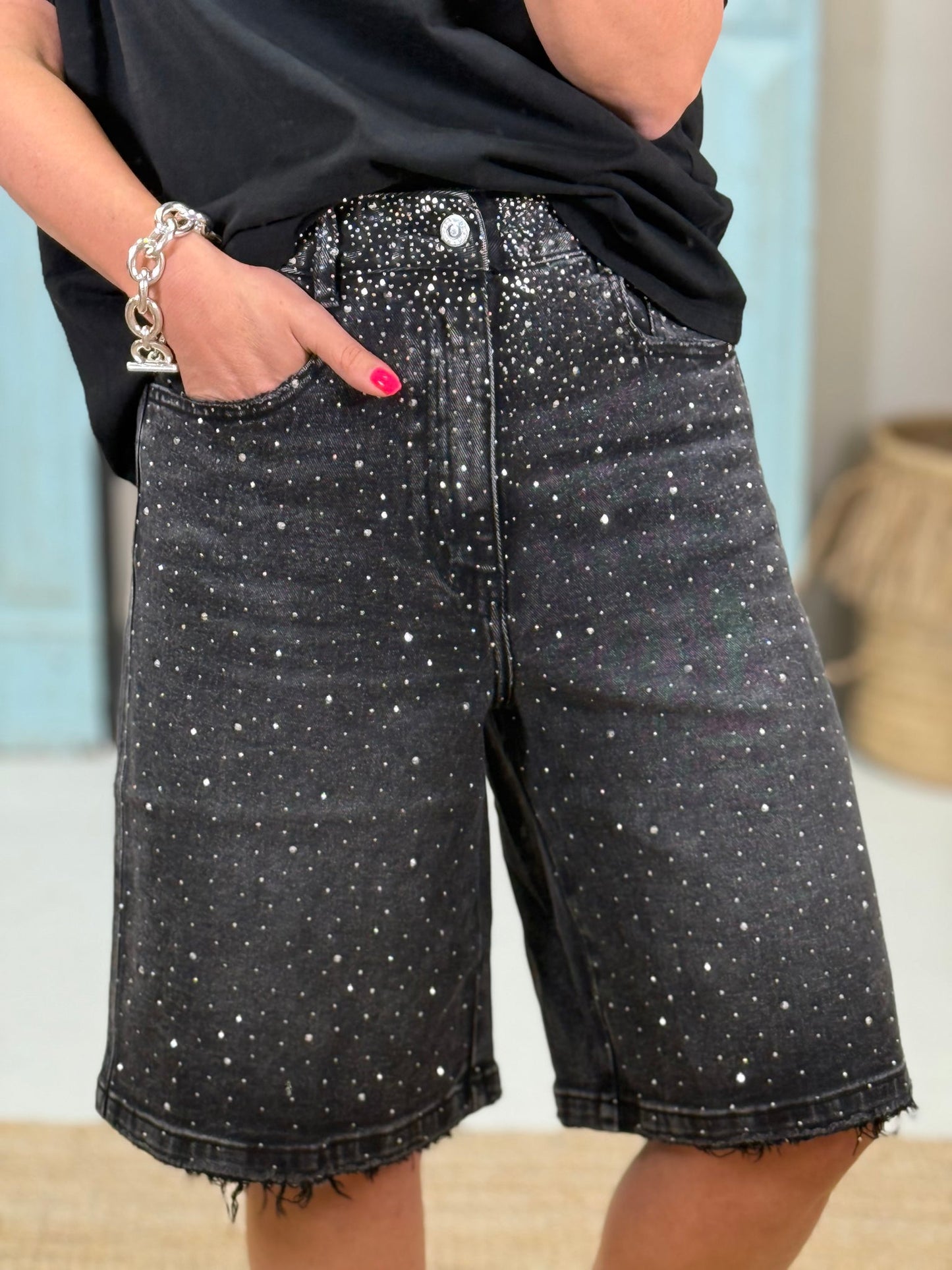 Bermuda Rhinestone Short Brillante