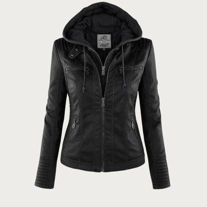 Mónica™ | Chaqueta de Cuero Elegante