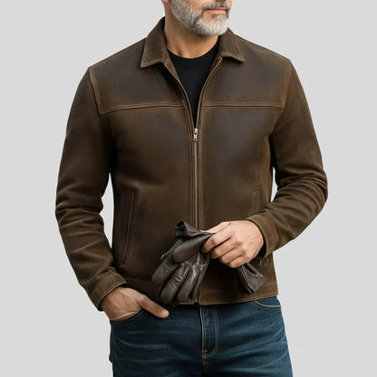 Chaqueta de Ante Solapa