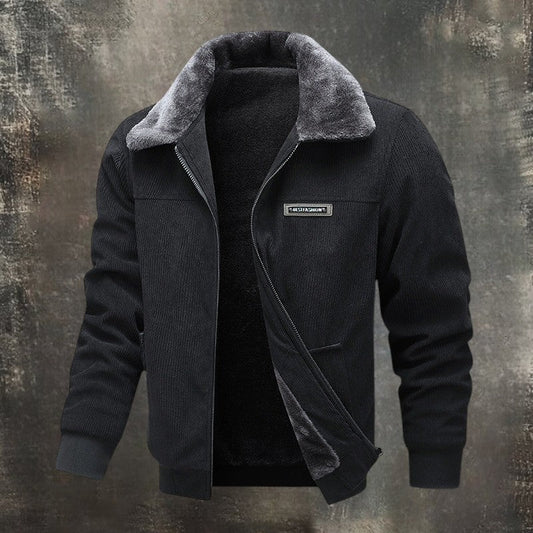 ANTONIO™║Abrigo de corduroy térmico