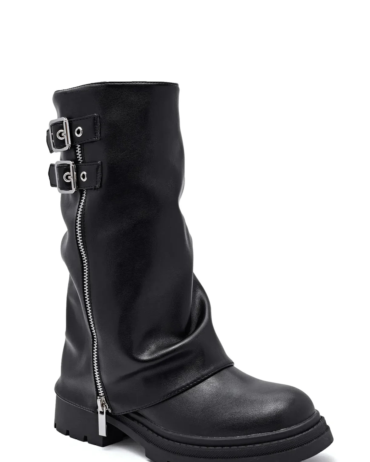 Angela - Botas con cremallera de cobertura