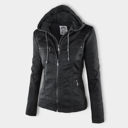 Mónica™ | Chaqueta de Cuero Elegante