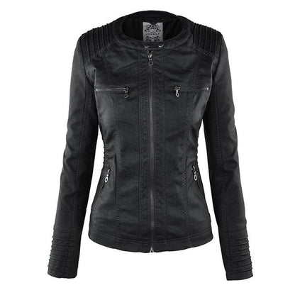 Mónica™ | Chaqueta de Cuero Elegante