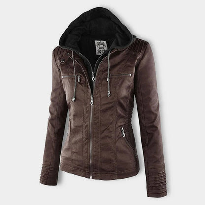 Mónica™ | Chaqueta de Cuero Elegante