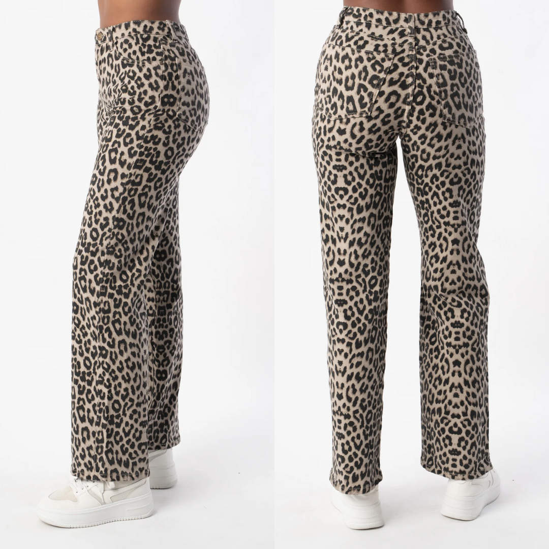 Marta 3 | Vaqueros rectos leopardo