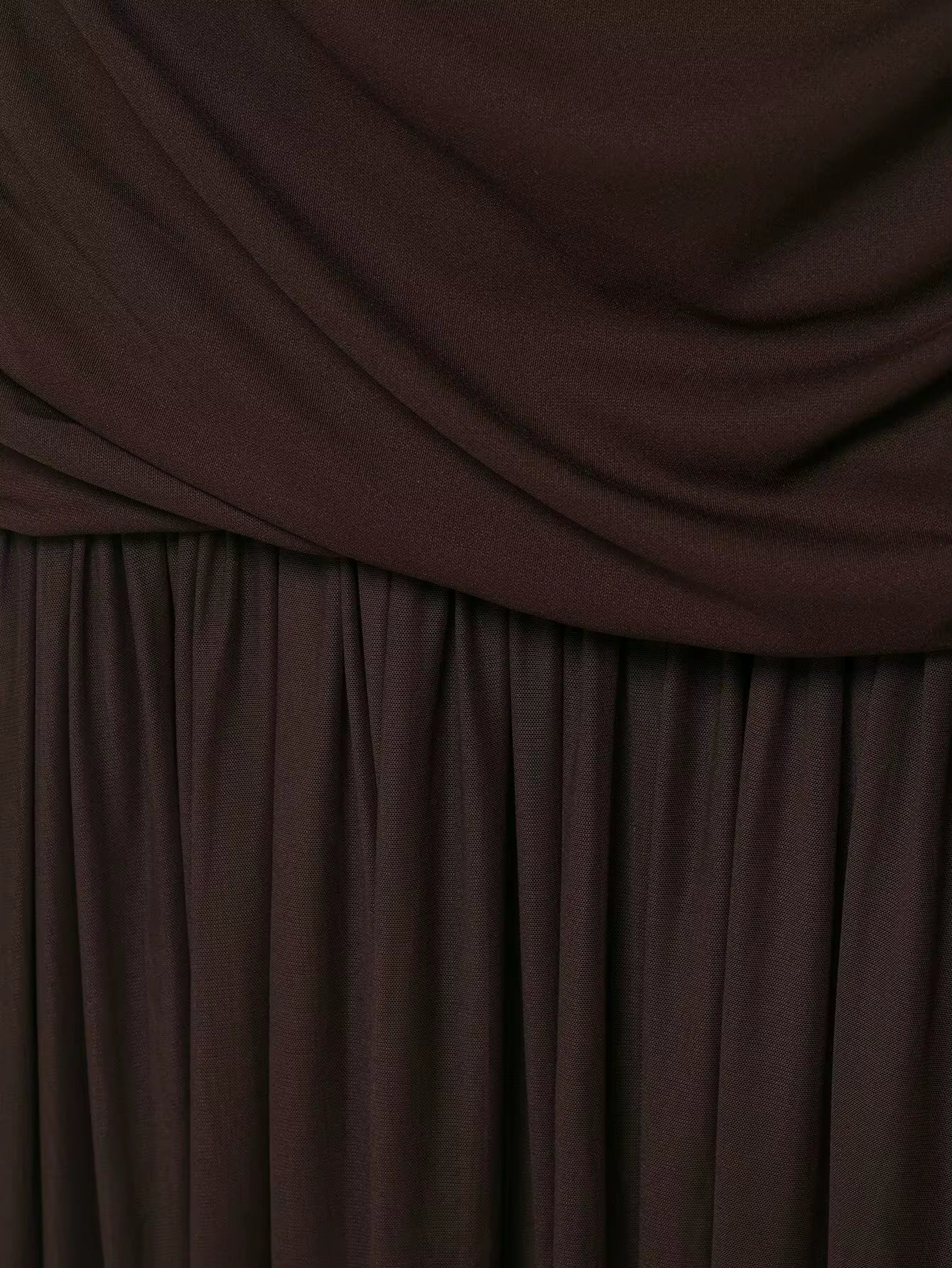 Goi - Vestido largo drapeado de diseño