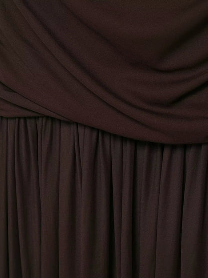 Goi - Vestido largo drapeado de diseño