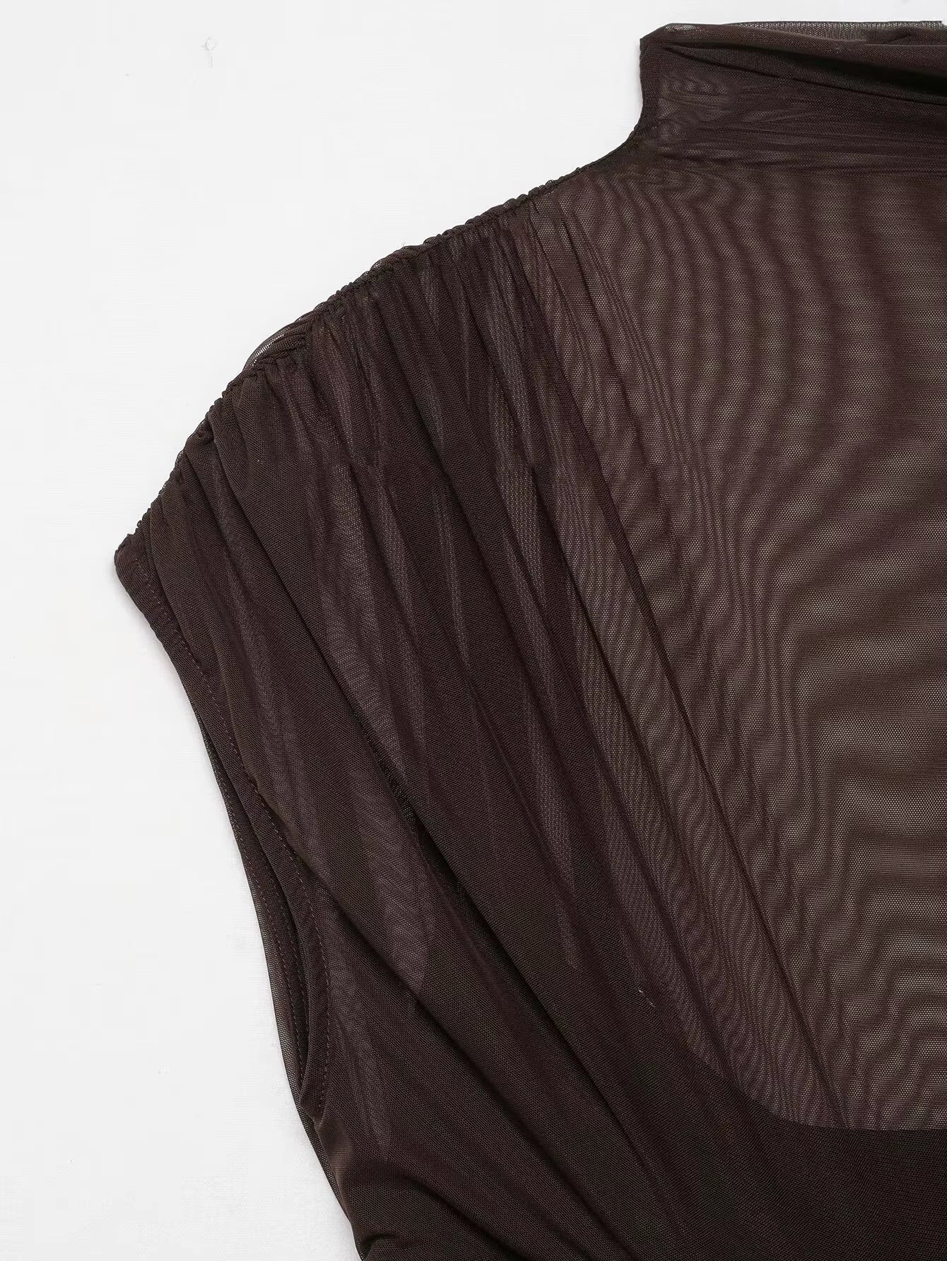 Goi - Vestido largo drapeado de diseño