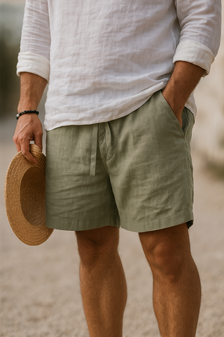 LUCIANO™ | Short de Estilo Lino