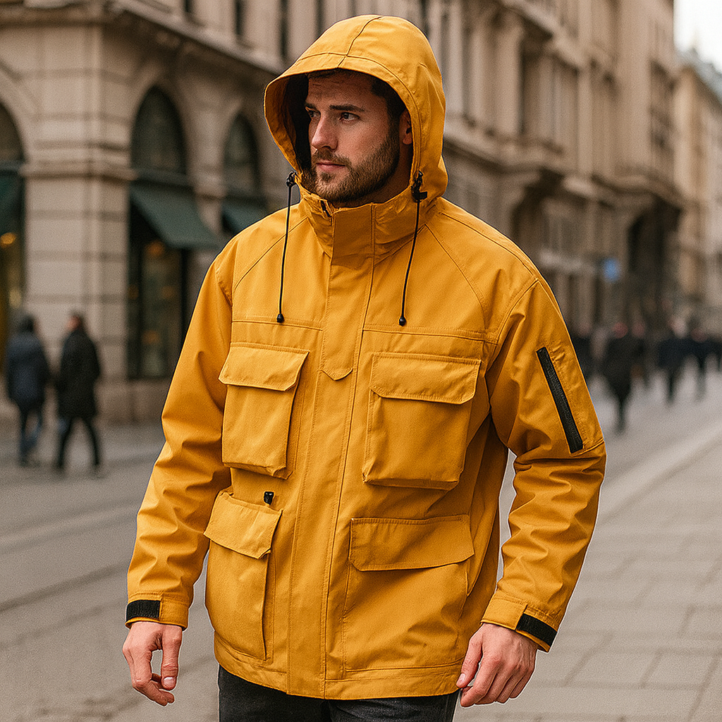 Chaqueta Cargo Cortaviento con Capucha - Lukas