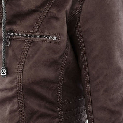 Mónica™ | Chaqueta de Cuero Elegante