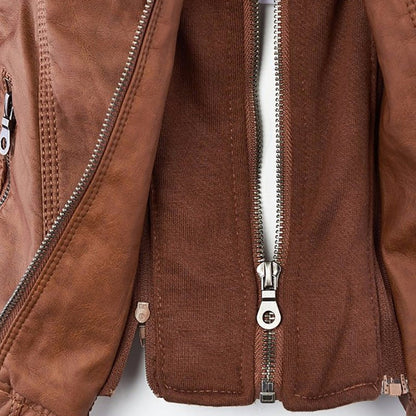Mónica™ | Chaqueta de Cuero Elegante
