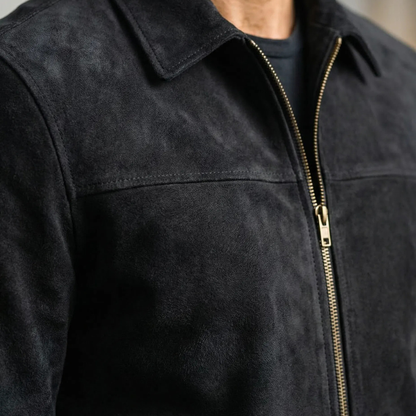 Chaqueta de Ante Solapa