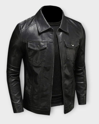JÁCOMO | Chaqueta de Cuero Elegante