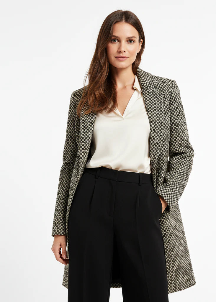 CLAUDIA | ABRIGO ELEGANTE TWEED