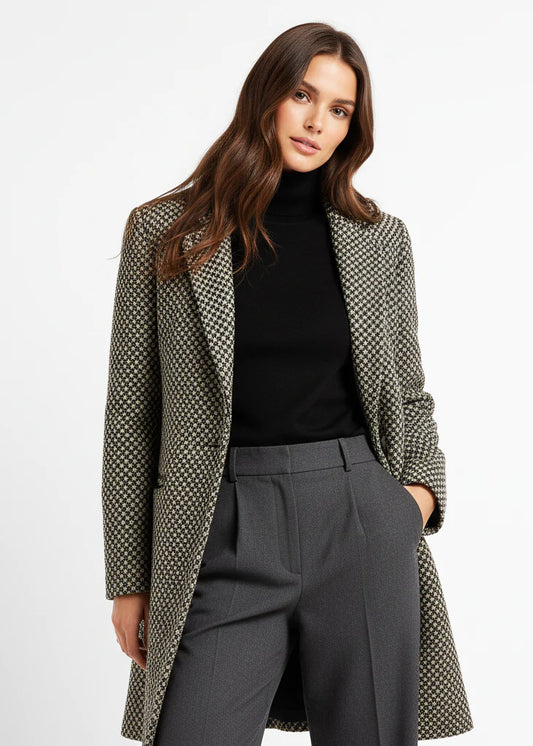 CLAUDIA | ABRIGO ELEGANTE TWEED