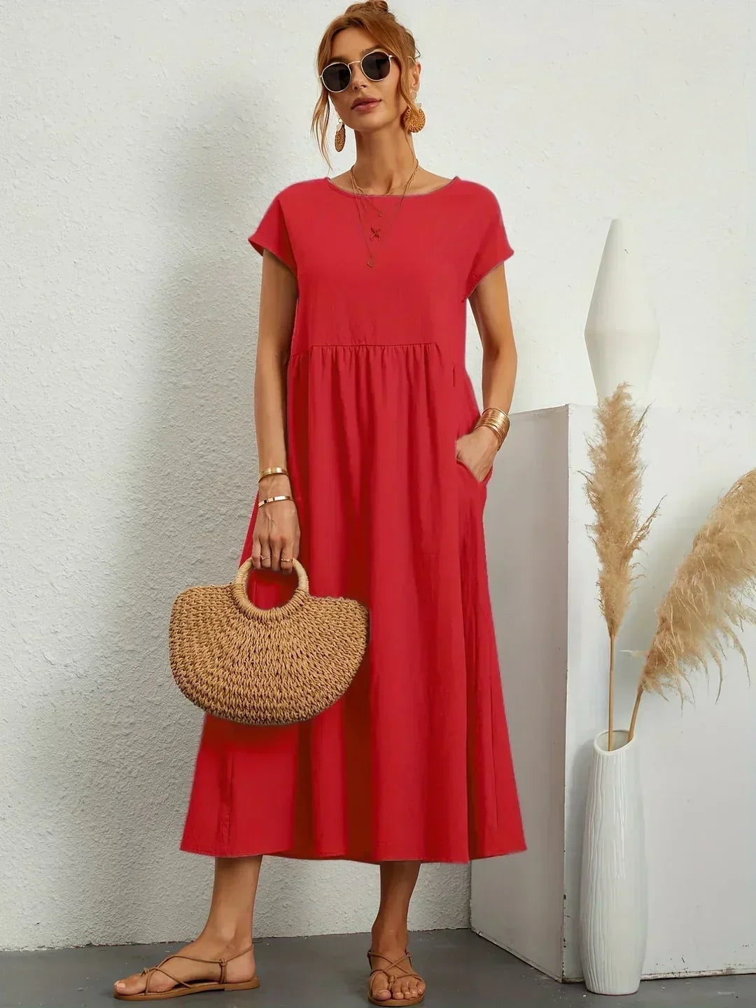 SEGOVIA - Vestido fluido con elegancia temporal