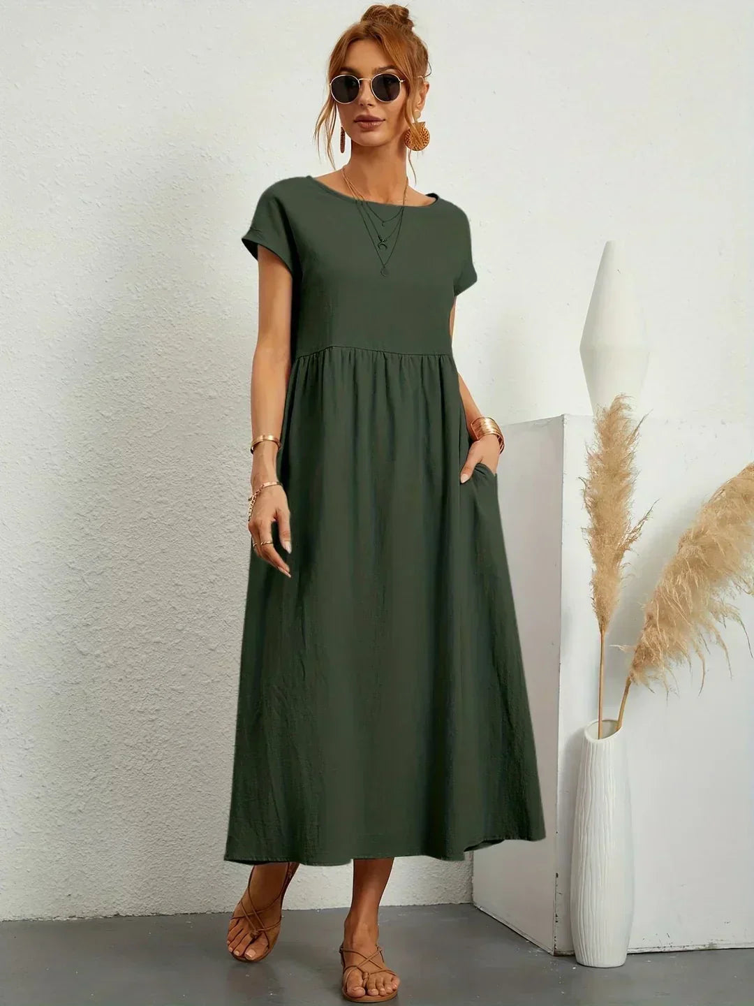 SEGOVIA - Vestido fluido con elegancia temporal