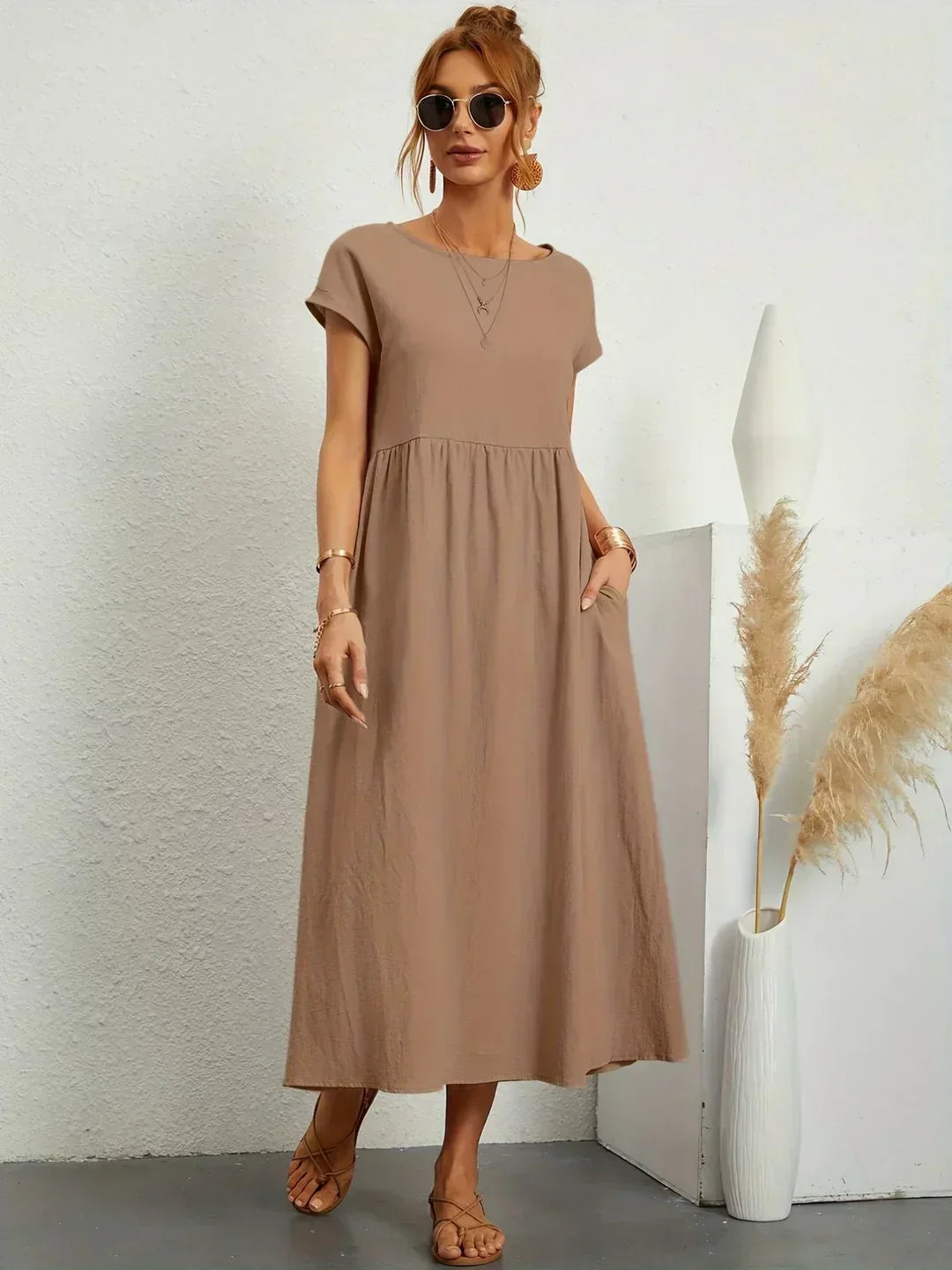 SEGOVIA - Vestido fluido con elegancia temporal
