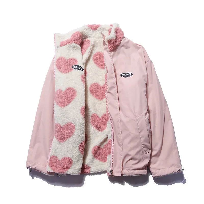 Azalea | Chaqueta Reversible con Corazones