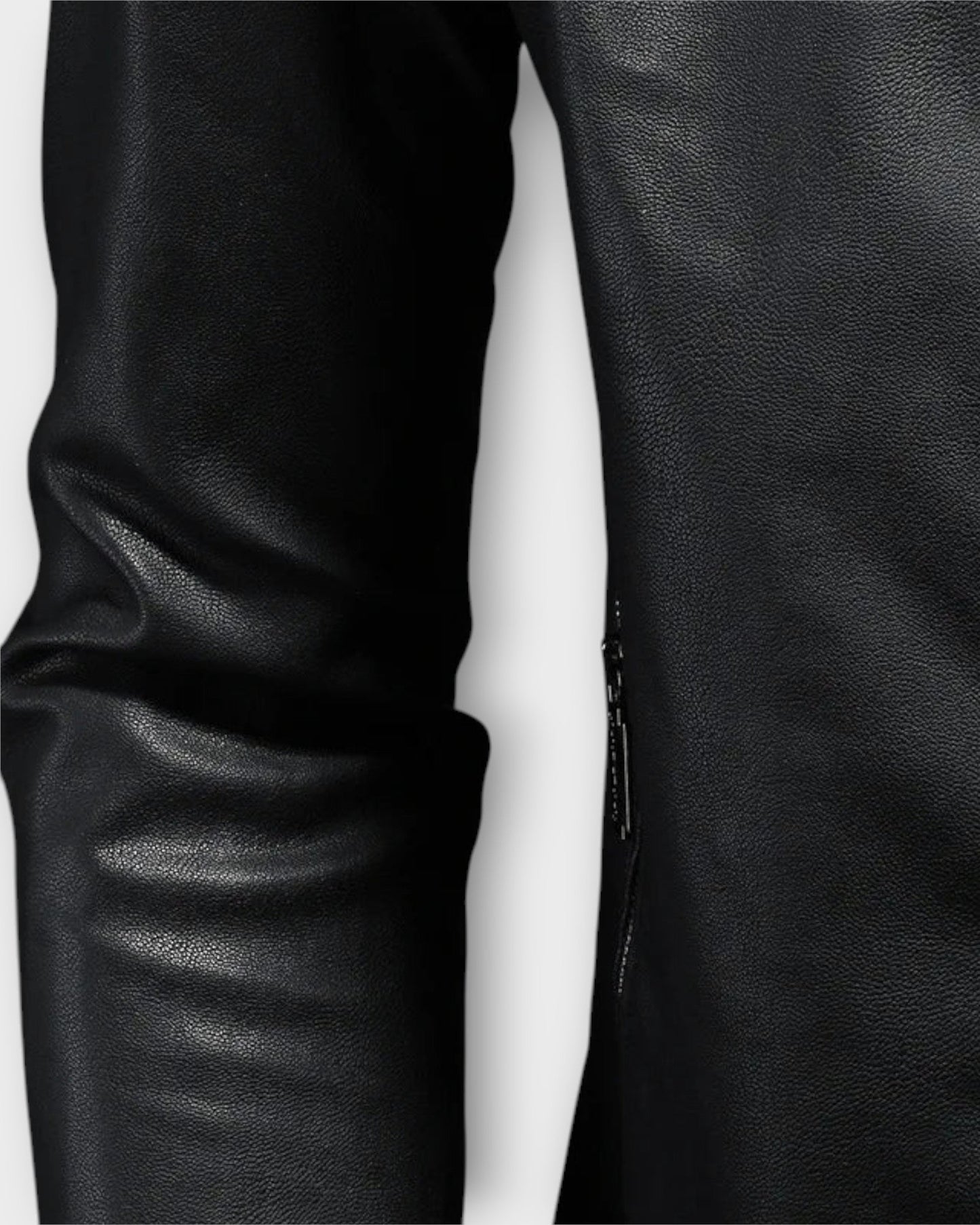 FABIÁN | Chaqueta de cuero con cuello alto