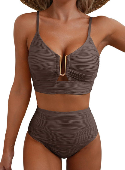 Luna – Bikini push-up de cintura alta