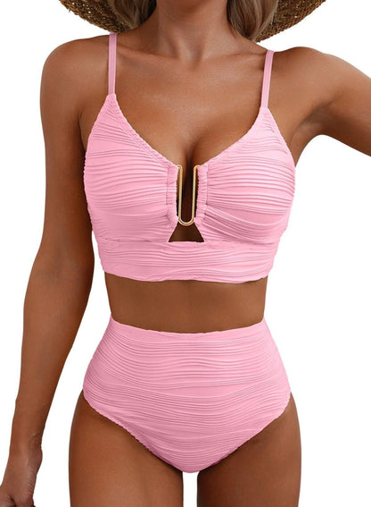 Luna – Bikini push-up de cintura alta