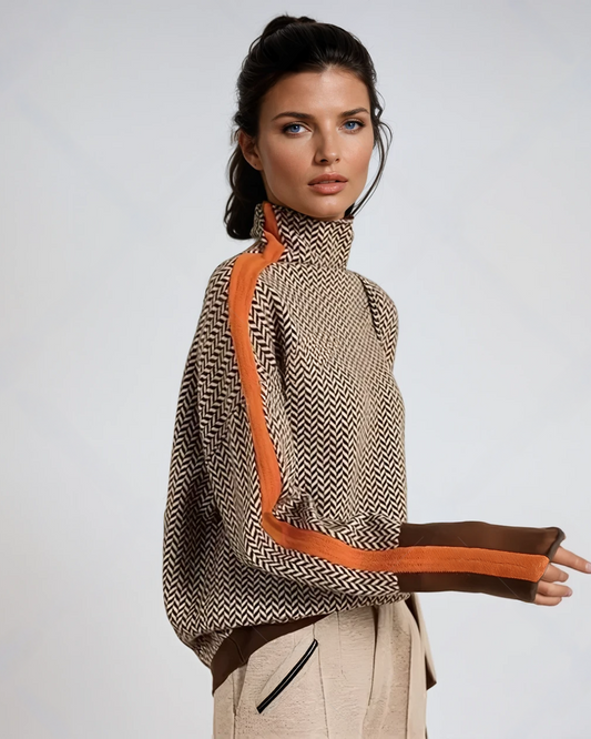 AMAYA | Suéter de cuello alto de diseño