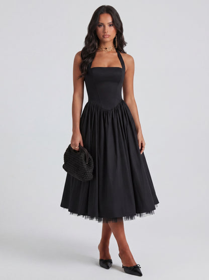 Lúa | Vestido midi halter