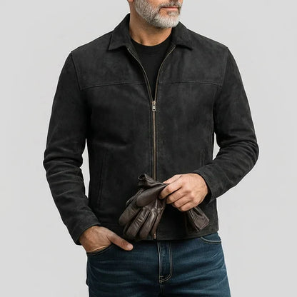 Chaqueta de Ante Solapa