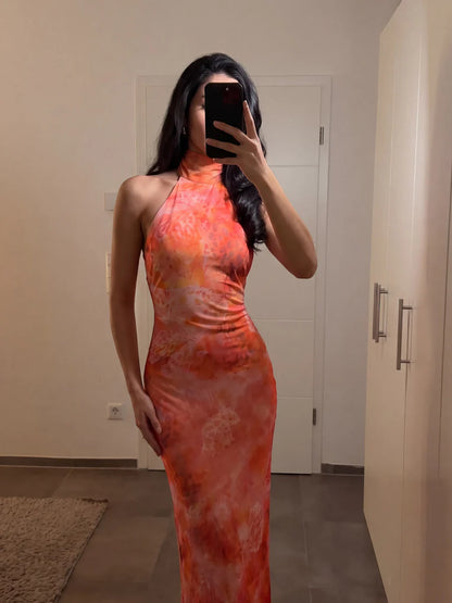 Medusa - Vestido Coral Bloom