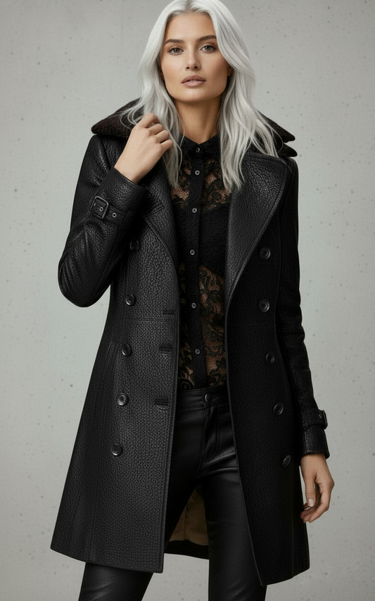 AZALEA | ABRIGO EFECTO PIEL MEDIO LARGO