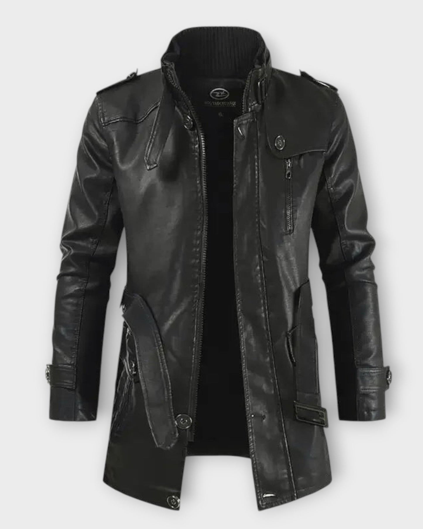 FRANCESC | Chaqueta larga de cuero